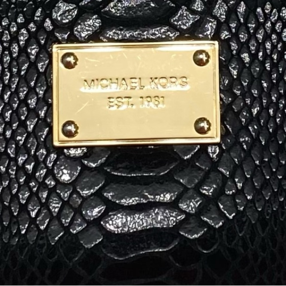 Michael Kors Black Python Wallet/Wristlet. - image 2